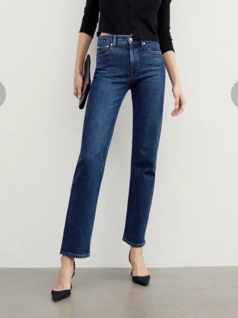 AYR The LaLa 90s Straight Leg Jeans Women 25 Waylon Mid Blue Denim USA Made